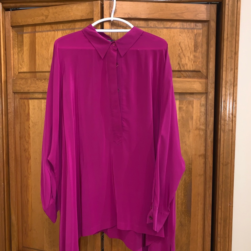 Eileen Fisher 100% silk tunic